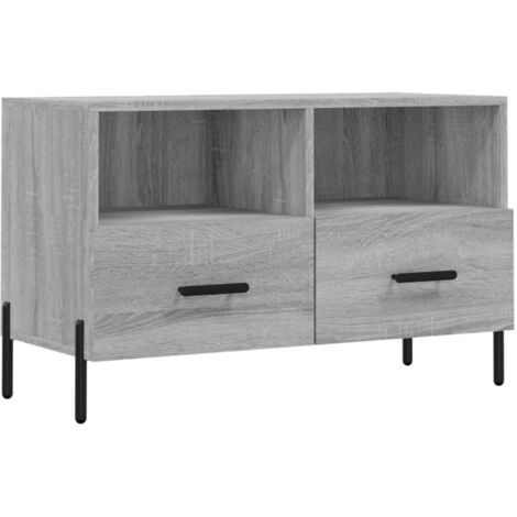 vidaXL Mobile Porta TV Grigio Sonoma 80x36x50 cm in Legno Multistrato