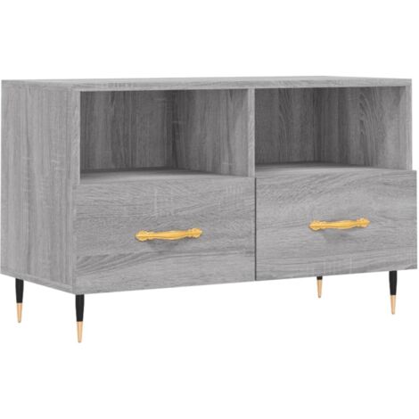 vidaXL Mobile Porta TV Grigio Sonoma 80x36x50 cm in Legno Multistrato