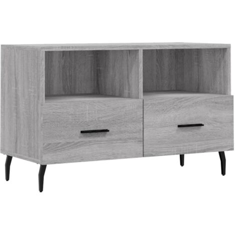 vidaXL Mobile Porta TV Grigio Sonoma 80x36x50 cm in Legno Multistrato