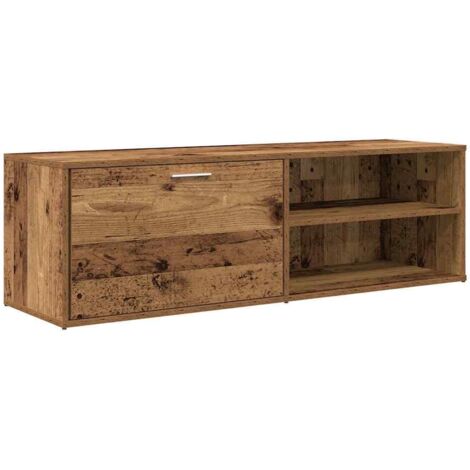 vidaXL Mobile Porta TV Legno Antico 120x34x37 cm in Legno Multistrato