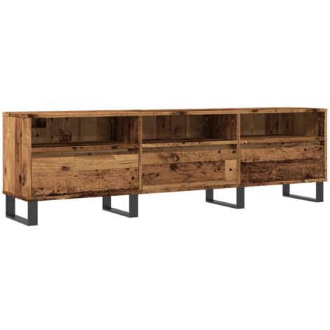 vidaXL Mobile Porta TV Legno Antico 150x30x44,5 cm Legno Multistrato