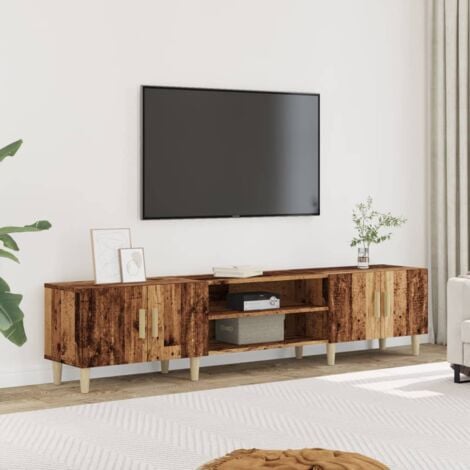 vidaXL Mobile Porta TV Legno Antico 180x31,5x40cm in Legno Multistrato