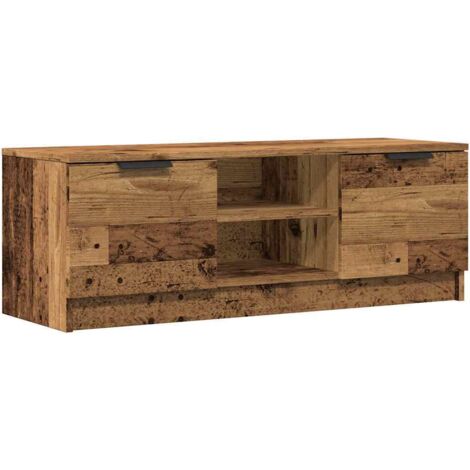 vidaXL Mobile Porta TV Legno Vecchio 102x35x36,5 cm Legno Multistrato