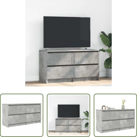vidaXL Mobile Porta TV -  Mobile Porta TV Grigio Cemento 100x35x54 cm Legno Multistrato