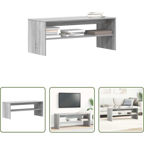 vidaXL Mobile Porta TV -  Mobile Porta TV Grigio Sonoma 100x40x40 cm in Legno Multistrato