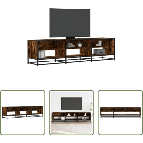 vidaXL Mobile porta TV -  Mobile Porta TV Rovere Fumo 180x40x46 cm in Truciolato
