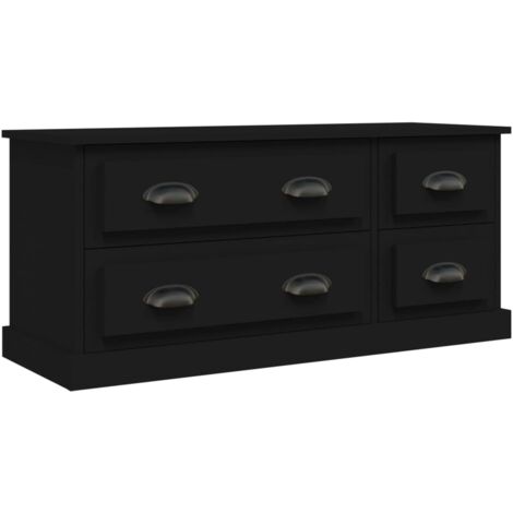 vidaXL Mobile Porta TV Nero 100x35,5x45 cm in Legno Multistrato