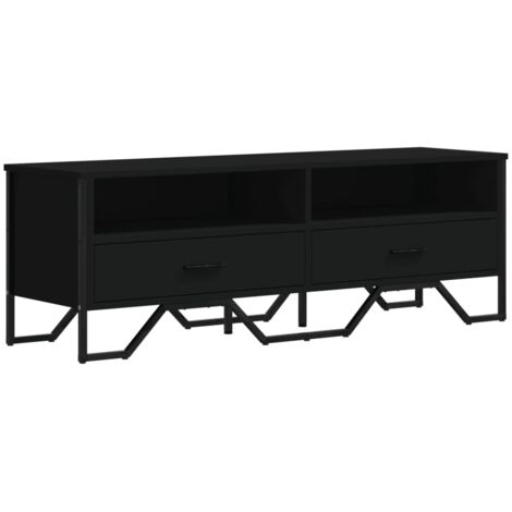 vidaXL Mobile Porta TV Nero 122x34x41 cm in Legno Multistrato