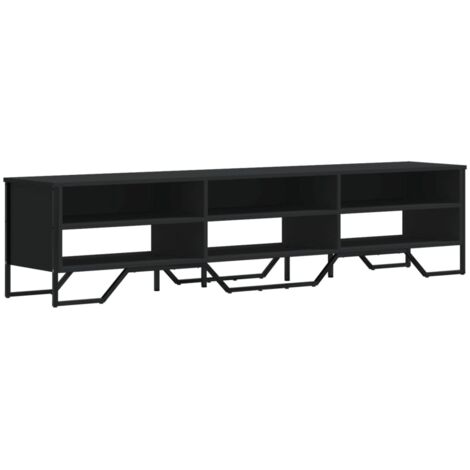 vidaXL Mobile Porta TV Nero 180x34x41 cm in Legno Multistrato