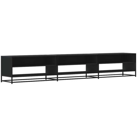 vidaXL Mobile Porta TV Nero 270x40x46 cm in Truciolato