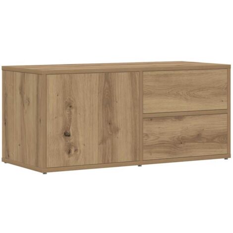 vidaXL Mobile Porta TV Rovere Artigianale 80x34x35,5 cm