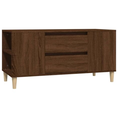 vidaXL Mobile Porta TV Rovere Marrone 102x44,5x50 cm Legno Multistrato