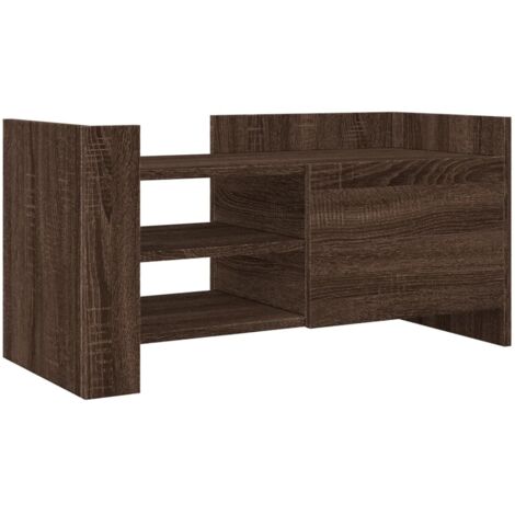 vidaXL Mobile Porta TV Rovere Marrone 80x35x40 cm in Legno Multistrato