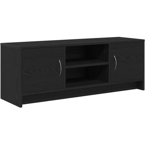 vidaXL Mobile Porta TV Rovere Nero 102x30x37,5 cm Legno Multistrato