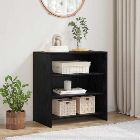 vidaXL Mobile soggiorno rovere nero 70x41x75 cm legno ingegnerizzato