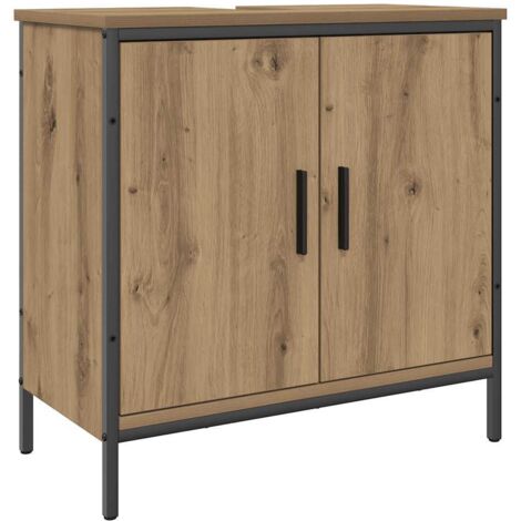 vidaXL Mobile Sottolavabo Rovere 60x30x60 cm Legno Multistrato