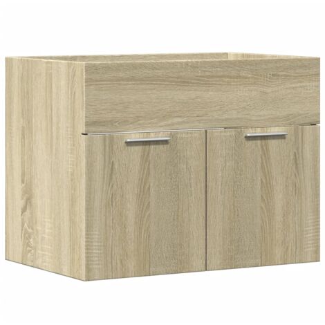 vidaXL Mobile Sottolavabo Rovere Sonoma 60x38,5x46cm Legno Multistrato