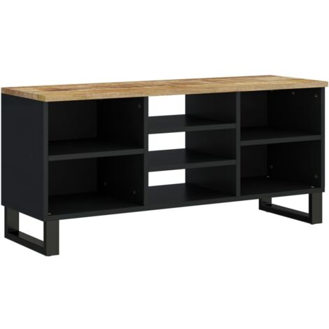 vidaXL Mobile TV 100x33x46cm Legno Massello Mango e Legno Multistrato