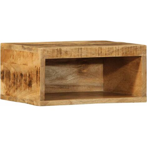 vidaXL Mobile TV a Parete 40x30x19 cm Legno Grezzo Massello di Mango