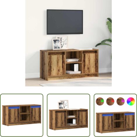 vidaXL Mobile TV a parete -  Unità TV Marrone 100 x 34 x 50 cm Legno multistrato