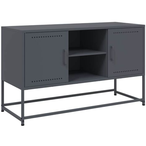vidaXL Mobile TV Antracite 100,5x39x60,5 cm in Acciaio