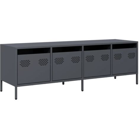 vidaXL Mobile TV Antracite 135x39x43,5 cm Acciaio Laminato a