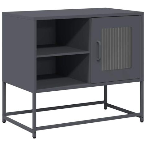 vidaXL Mobile TV Antracite 68x39x60,5 cm in Acciaio