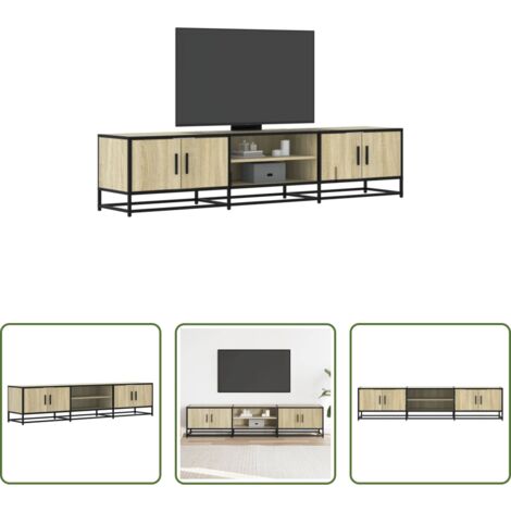 vidaXL Mobile TV con ripiani -  Mobile Porta TV Rovere Sonoma 180x35x41 cm in Truciolato