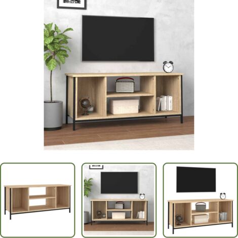 vidaXL Mobile TV con scomparti -  Mobile Porta TV Rovere Sonoma 102x35x45 cm in Legno Multistrato