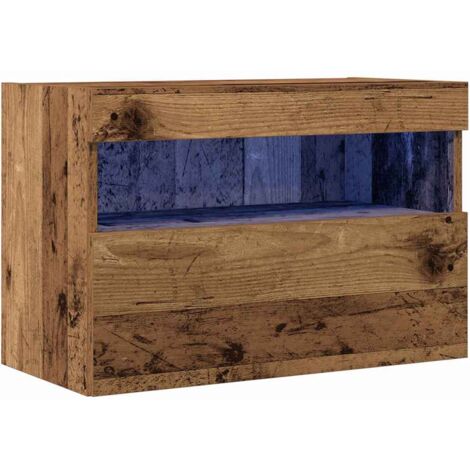 vidaXL Mobile TV da parete Legno vecchio 60 x 30 x 40 cm