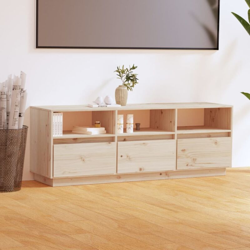 Mobile Porta tv, Armadietti per tv 140x37x50 cm in Legno Massello di Pino Vidaxl