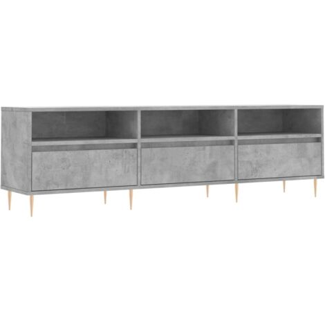 vidaXL Mobile TV Grigio Cemento 150x30x44,5 cm Legno Multistrato