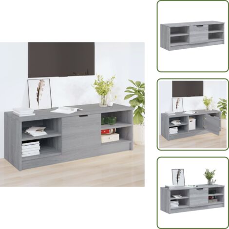 vidaXL Mobile TV Grigio Sonoma 102x35,5x36,5 cm in Legno Multistrato