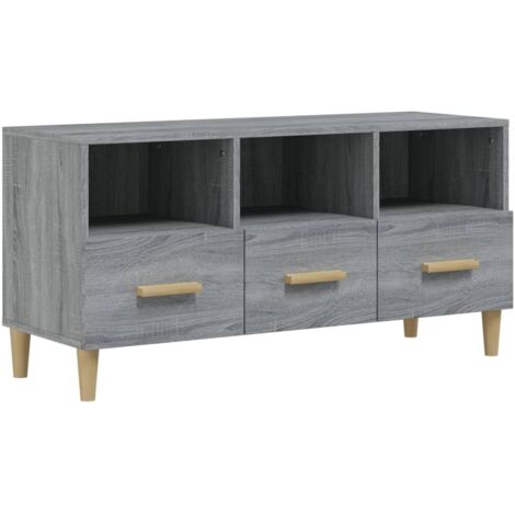 vidaXL Mobile TV Grigio Sonoma 102x36x50 cm in Legno Multistrato