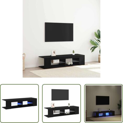 vidaXL Mobile TV in legno -  Mobile TV Rovere Nero 135 x 39 x 30 cm Legno multistrato