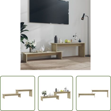 vidaXL Mobile TV industriale -  Mobile Porta TV Rovere Sonoma 180x30x43 cm in Legno Multistrato