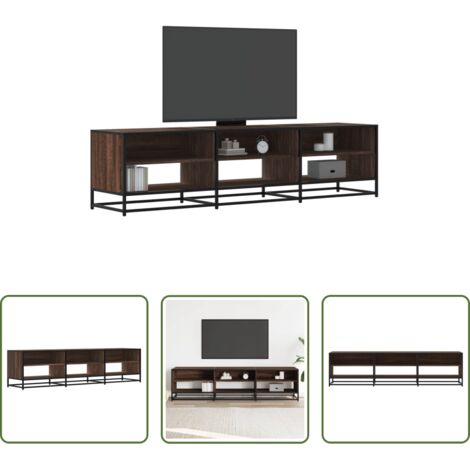 vidaXL Mobile TV Legno -  Mobile Porta TV Rovere Marrone 180x40x46 cm Legno Multistrato