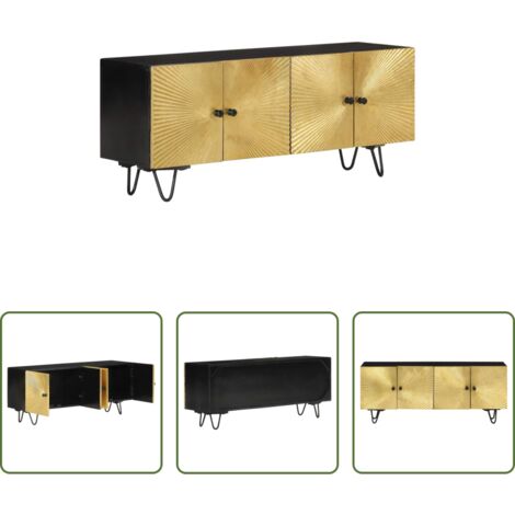 vidaXL Mobile TV mango -  Mobile Porta TV 110x30x45 cm in Legno Massello di Mango