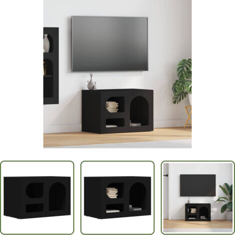 vidaXL Mobile TV moderno -  Mobile TV Nero 60 x 35 x 40 cm Legno multistrato