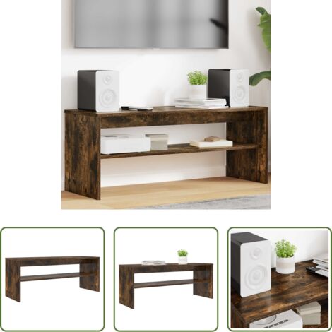 vidaXL Mobile TV moderno -  Mobile TV Rovere fumé 100 x 35 x 40 cm Legno multistrato