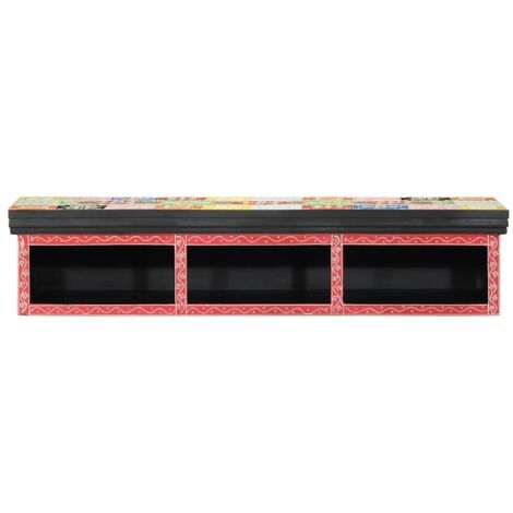 vidaXL Mobile TV Multicolore 100 x 30 x 22 cm Legno multistrato