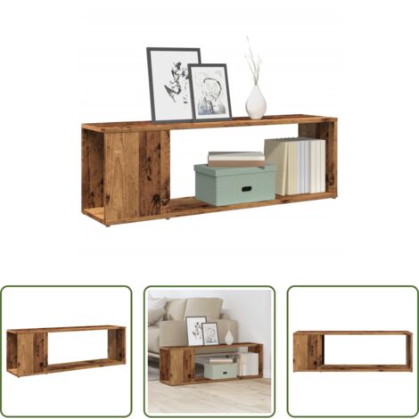 vidaXL Mobile TV multistrato -  Mobile Porta TV Legno Antico 100x24x32 cm in Legno Multistrato