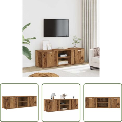 vidaXL Mobile TV multistrato -  Mobile Porta TV Legno Antico 120x34x37 cm in Legno Multistrato
