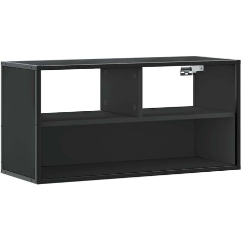 vidaXL Mobile TV Nero 80x31x39,5 cm in Truciolato e Metallo