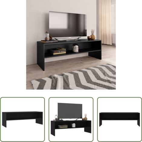 vidaXL Mobile TV nero -  Mobile Porta TV Nero 120x40x40 cm in Legno Multistrato