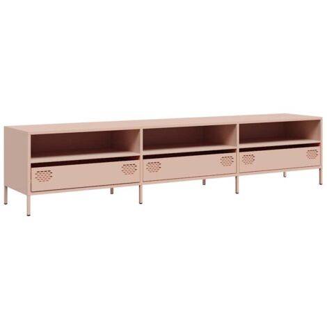 vidaXL Mobile TV Rosa 202x39x43,5 cm in Acciaio Laminato a Freddo