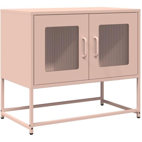 vidaXL Mobile TV Rosa 68x39x60,5 cm in Acciaio Laminato a Freddo