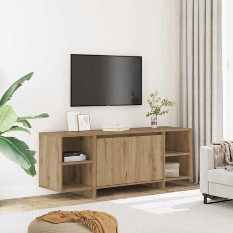 vidaXL Mobile TV Rovere Artigianale 130x35x50 cm in Legno Multistrato