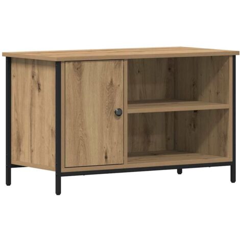 vidaXL Mobile TV rovere artigianale 80 x 40 x 50 cm Legno multistrato