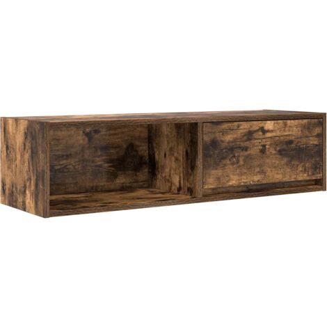vidaXL Mobile TV Rovere Fumo 100x31x25,5 cm in Legno Multistrato
